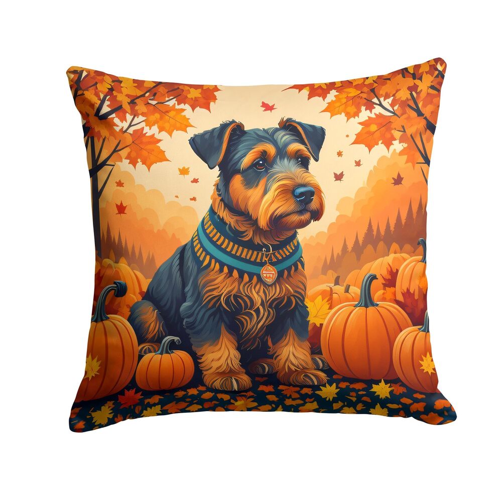 1650 DAC1003PW1818 Airedale Terrier Fall Fabric Decorative Pillow Machine